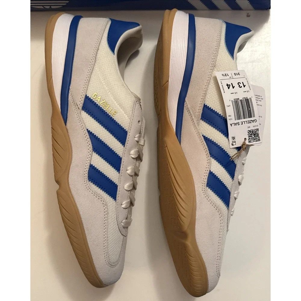 Adidas Gazelle Sala Men 13 / Women 14 JR3839 White & Blue - New in the Box NiB